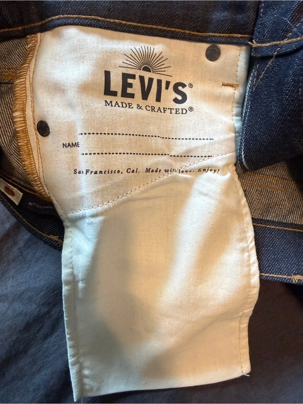 Levi’s 511™ Slim Fit Japanese Selvedge Men's Jeans, Size 29/32, Crisp Dark Wash